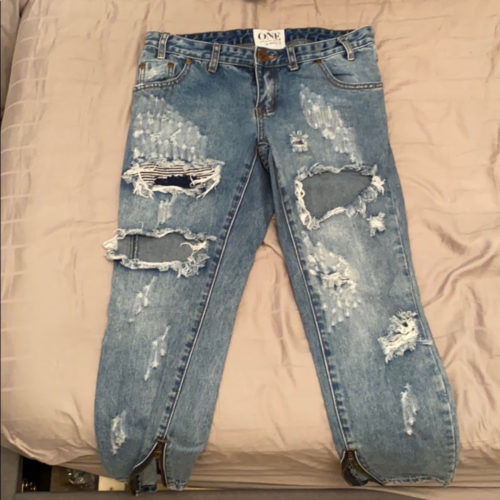 OneTeaspoon trashed free bird size 27